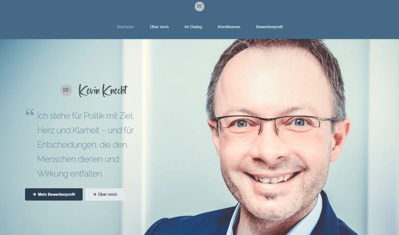 Redesign der Webseite von Kevin Knecht