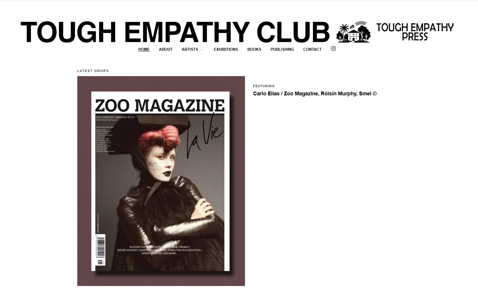 Webseite für Tough Empathy Club