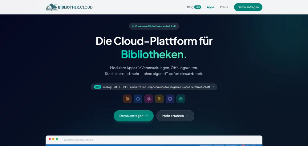 BIBLIOTHEK.CLOUD ist online