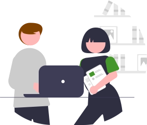 Bibliotheks-Beratung Illustration